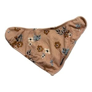Floral Tan Bib for Kids